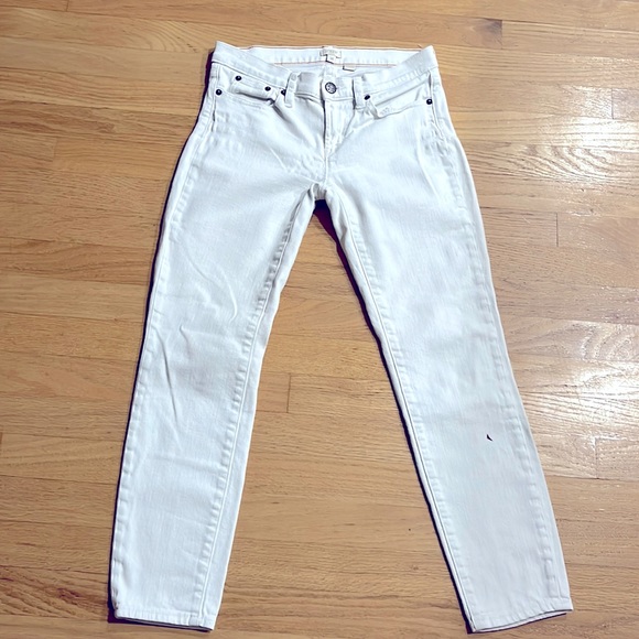 J Crew Toothpick Stretch White Jeans - Picture 2 of 11
